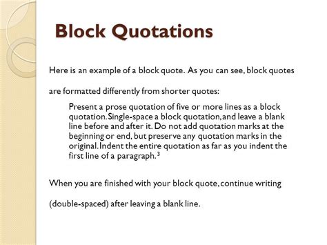 in an essay do you use block quotes instead of in-text citations?